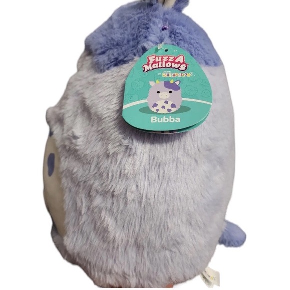 Squishmallow Fuzzamallow Bubba the Purple Cow 12" Stuffed Plush - Picture 2 of 2